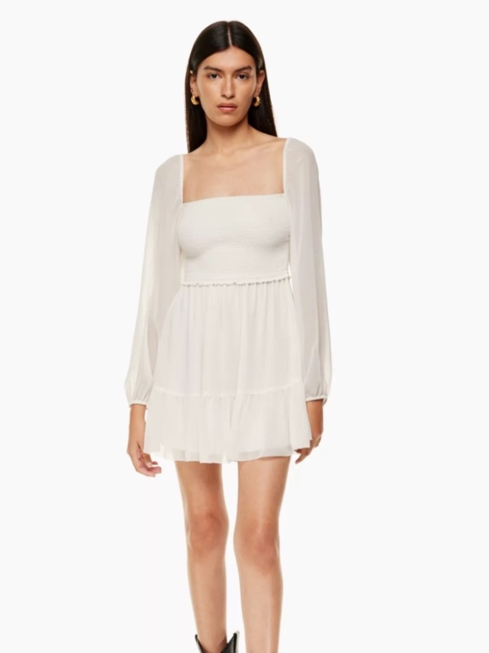 Aritzia Tempest Mini Dress Ivory Size M